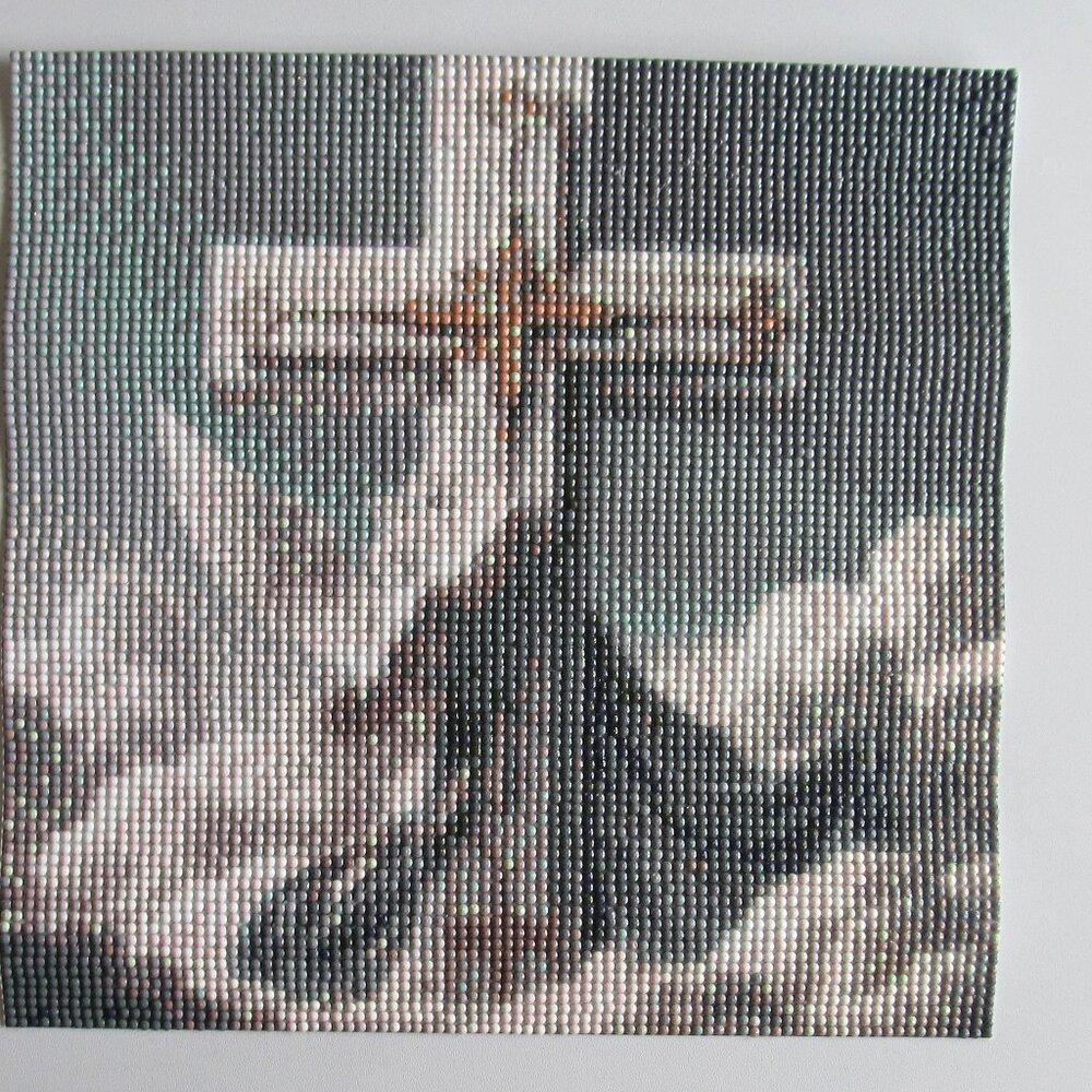 Cross with Dove Finished Diamond Art Item #1312025